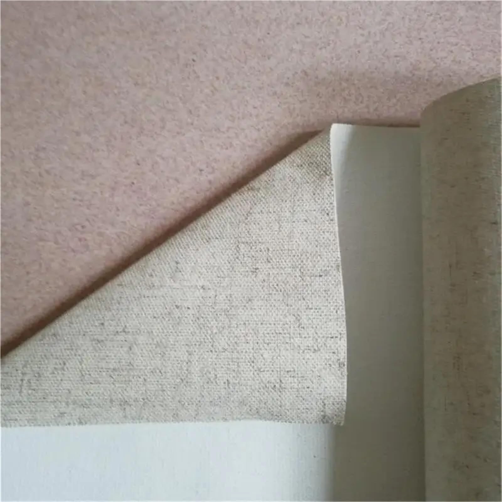 Rollo de lona de lino y algodón imprimado, 400 g/m², varios tamaños for pintura acrílica al óleo a mano(58cm X 5m)