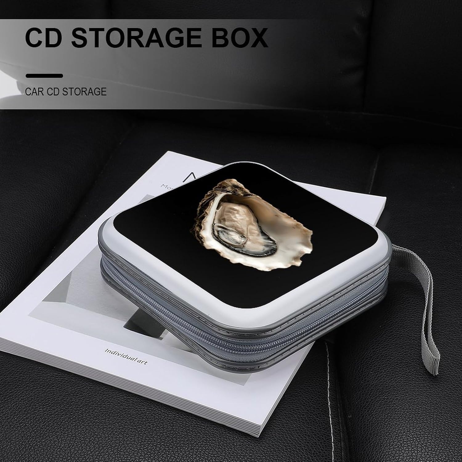 Oysters Art CD Case Wallet Portable DVD Holder Organizer Box image 5