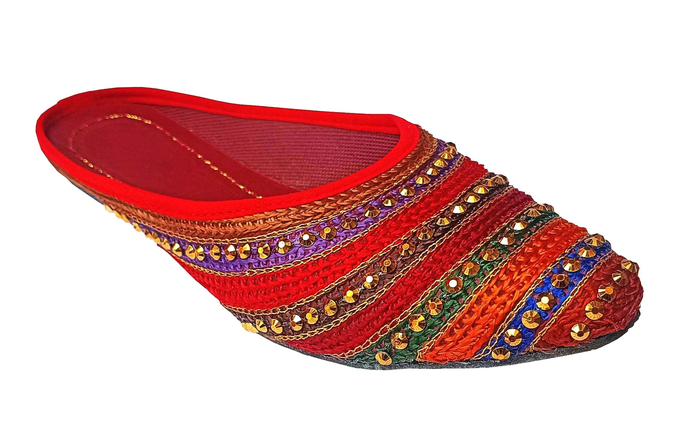 Ar Eyewar Lahariya Rajasthani Jutti Slippers Mule for Women and Girl, Size - 9 UK Multicolor (B0CTY8TK9Z) Amazon Price History, Amazon Price Tracker