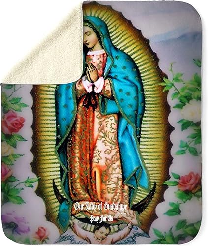 Miniatura 4 de CafePress Manta de forro polar Sherpa de Nuestra Señora de Guadalupe de 60 pulgadas de largo x 50 pulgadas de ancho
