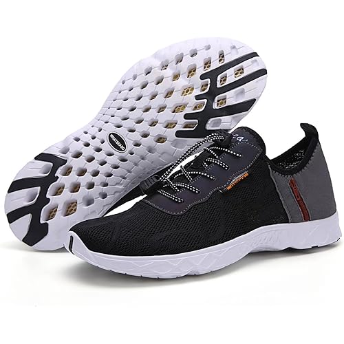 Whatseaso Water Shoes for Women Men Lightweight Quick Dry Beach Adult Aqua Barefoot Athletic Sports Shoes for Swim Surf Pool Hiking Diving Walking