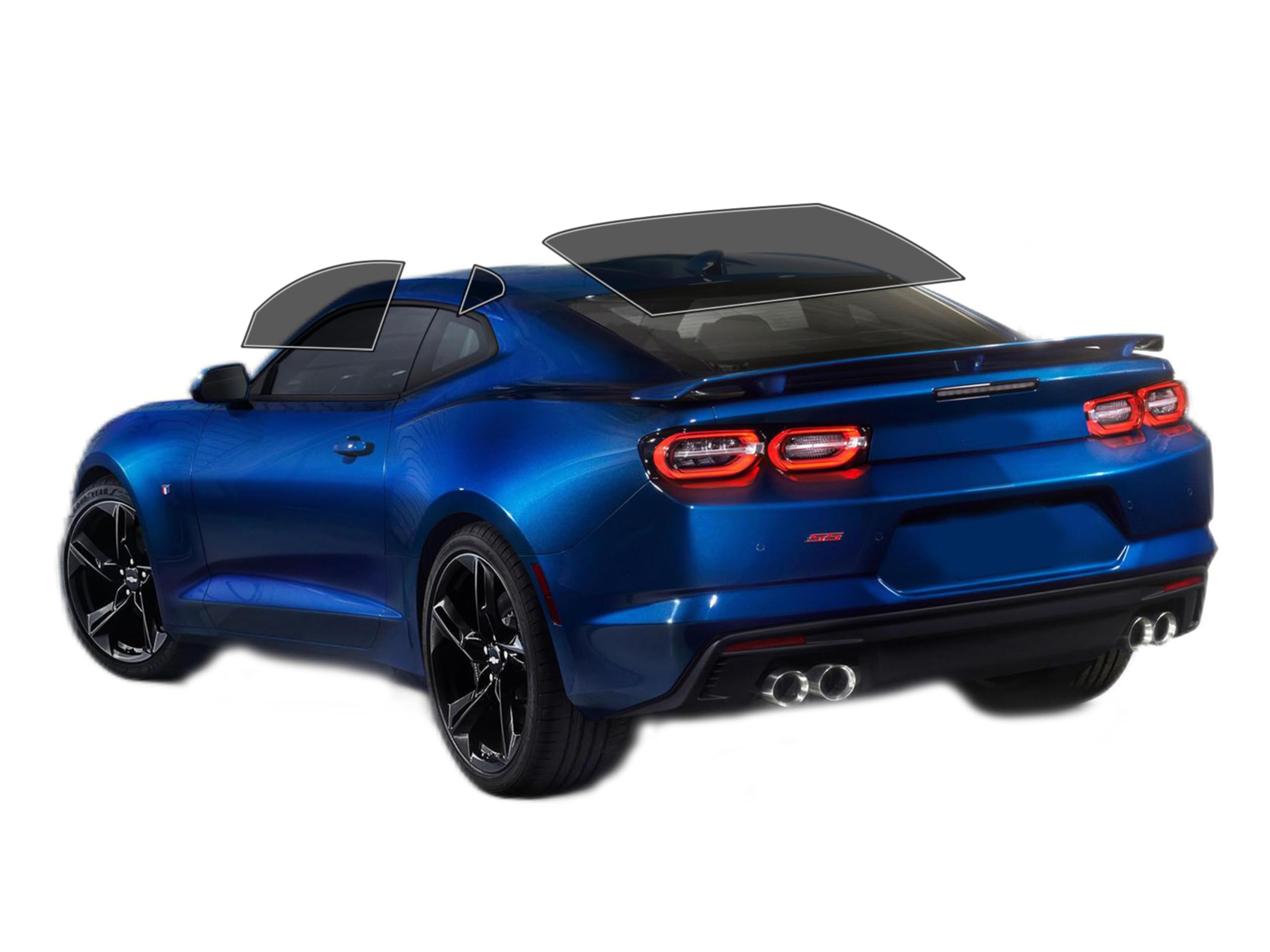 AUTOTEK Precut Windows Tint Film All Sides Cars Sun Blocking Protection Privacy Anti Shatter Glass 2 Ply Film Any Tint Shade kit for Chevrolet Camaro Coupe 2016-2024