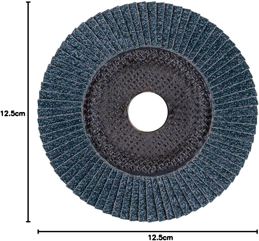 PFERD TOOLS POLIFAN Z BOX – 10 disques à lamelles 125 mm, Z60, alésage de 22,23 mm, 69300935 – rendement et durabilité élevés sur l’acier/l’acier inoxydable (INOX)