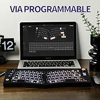 Vista 6 de EPOMAKER CIDOO ABM066 Alice-Layout VIA-programable Barebones Kit con pantalla TFT-LCD y perilla giratoria, intercambiable en caliente, modos triples