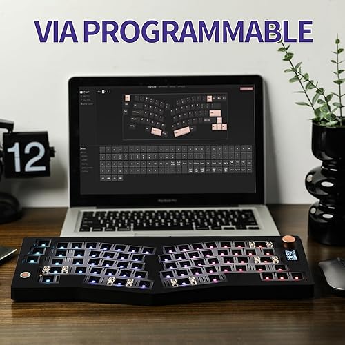 Miniatura 6 de EPOMAKER CIDOO ABM066 Alice-Layout VIA-programable Barebones Kit con pantalla TFT-LCD y perilla giratoria, intercambiable en caliente, modos triples