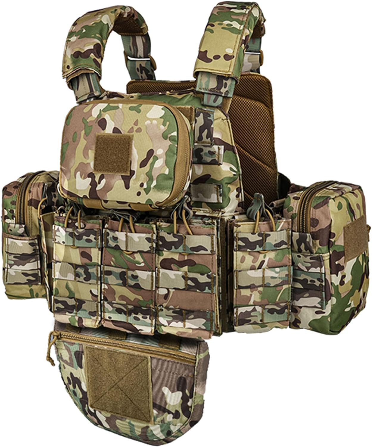 YAKEDA Outdoor Removable CS Training Vest, Molle Breathable Training Quick Adjustable Game Vest