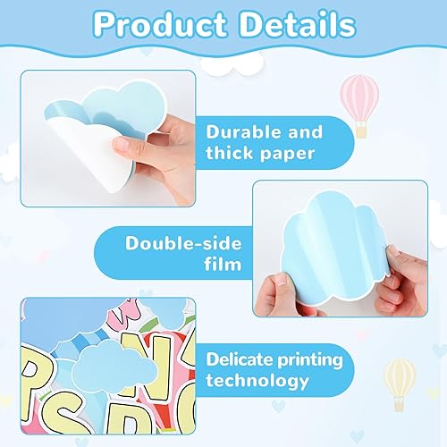 Miniatura 3 de ZOIIWA Soaring into Spring - Juego de decoración de tablón de anuncios de primavera para aula, recortes de tablón de anuncios de regreso a clases,