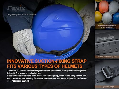 Miniatura 6 de Fenix ALD-05 - Soporte universal para linterna para casco con estuche EdisonBright