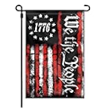 FULAISMGS We The People 1776 Flag Double Sided 12x18in Outdoor Betsy Ross 13 Star American Constitution Flags for Yard Lawn Home Garden Decor Flag