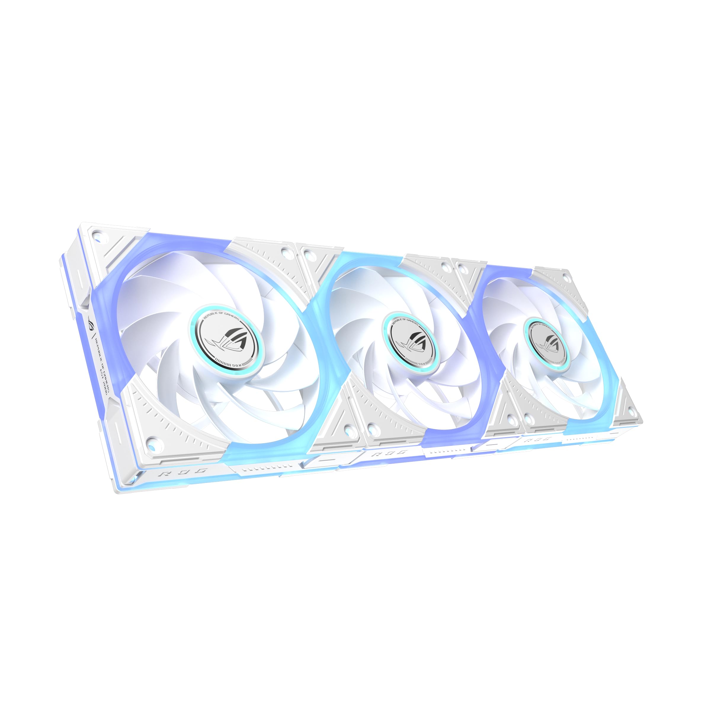 ROG Eurux GR120 ARGB Ventilateurs Reverse, Blanc, Pack de 3