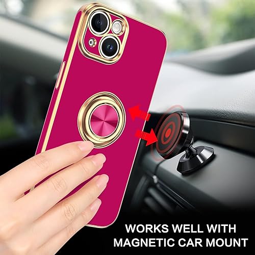 Miniatura 6 de BENTOBEN Funda para iPhone 14 Plus, funda para iPhone 14 Plus de 6.7 pulgadas, ajuste delgado, soporte de anillo con soporte, protección a prueba de