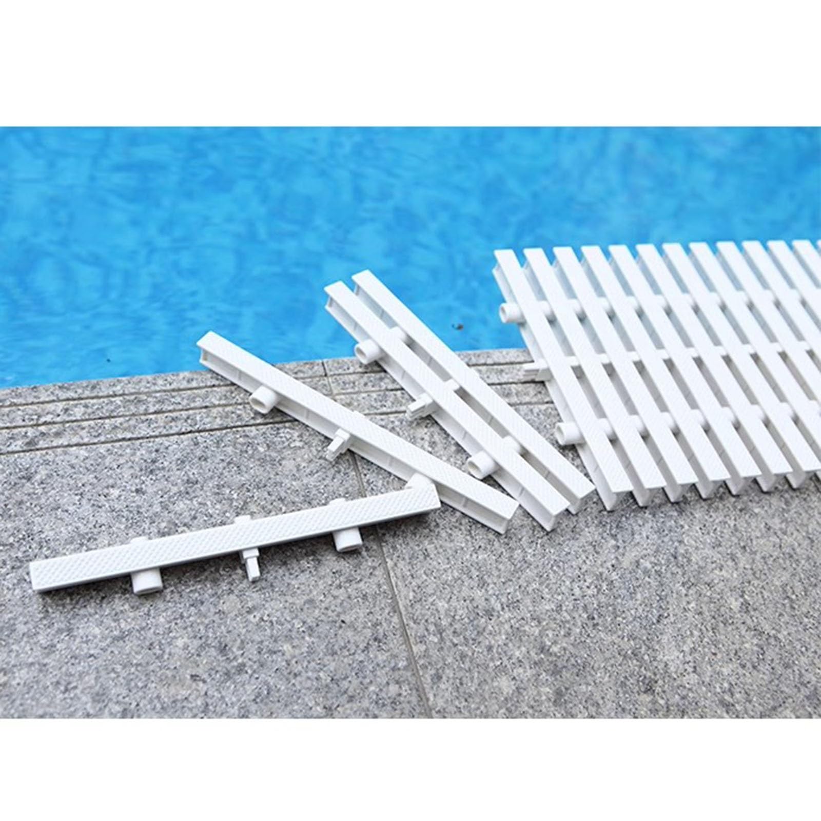 Drain de canal avec grille de débordement de piscine ABS antidérapant