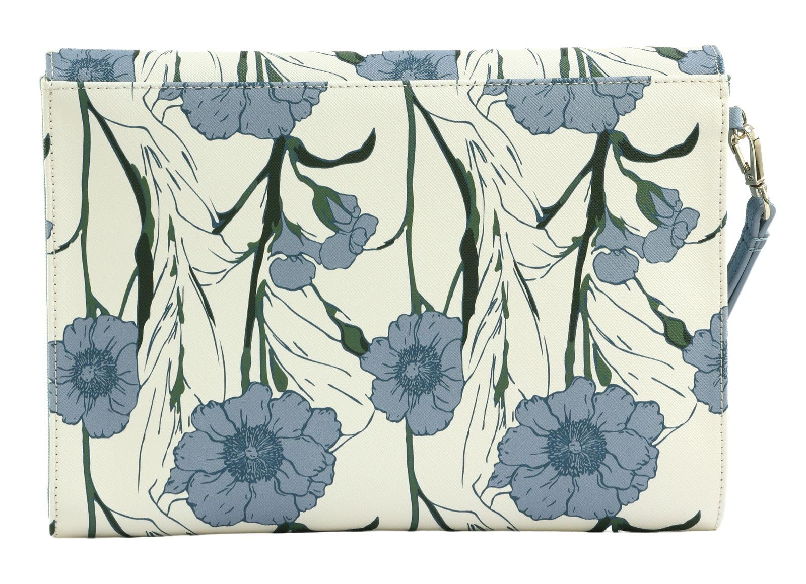 Ted Baker bolso de mano Tomoso Floral Print Pouch LT-Blue blanco