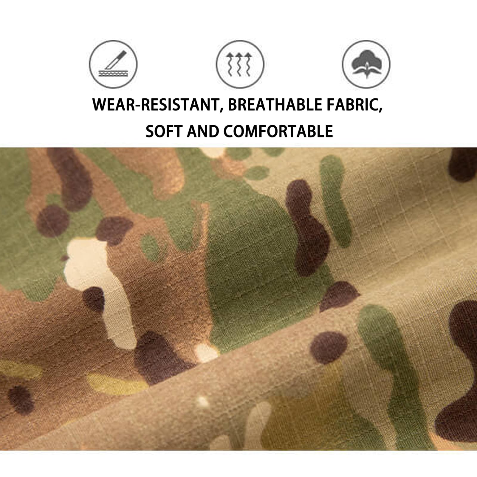 Niños Deportivo Ropa Táctica Conjuntos de Camiseta y Pantalones Airsoft Militar Camuflaje Primavera Verano Otoño Combate Senderismo Caza Camping para Niño Niña