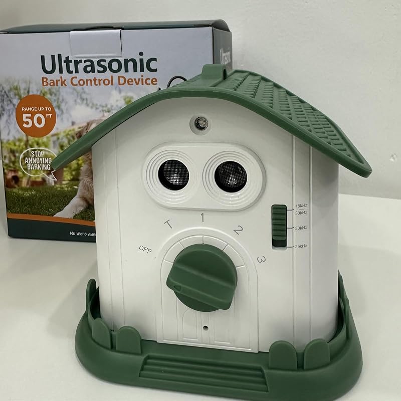 Dispositivo Antilatido Sônico para Cães Ivuqa SH-TZ-001B Verde e Branco