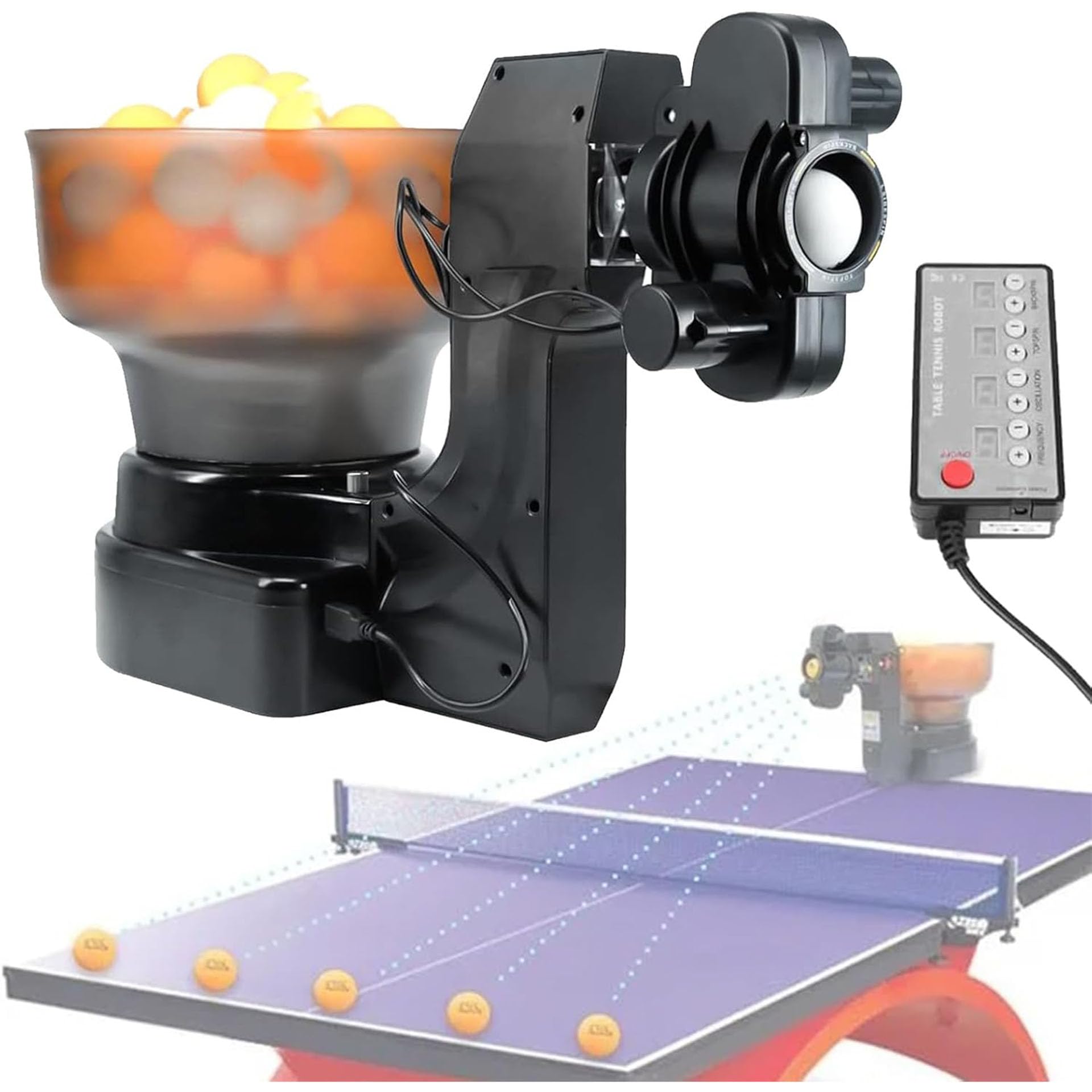 Machine de tennis de table automatique pour progresser seul sans partenaire