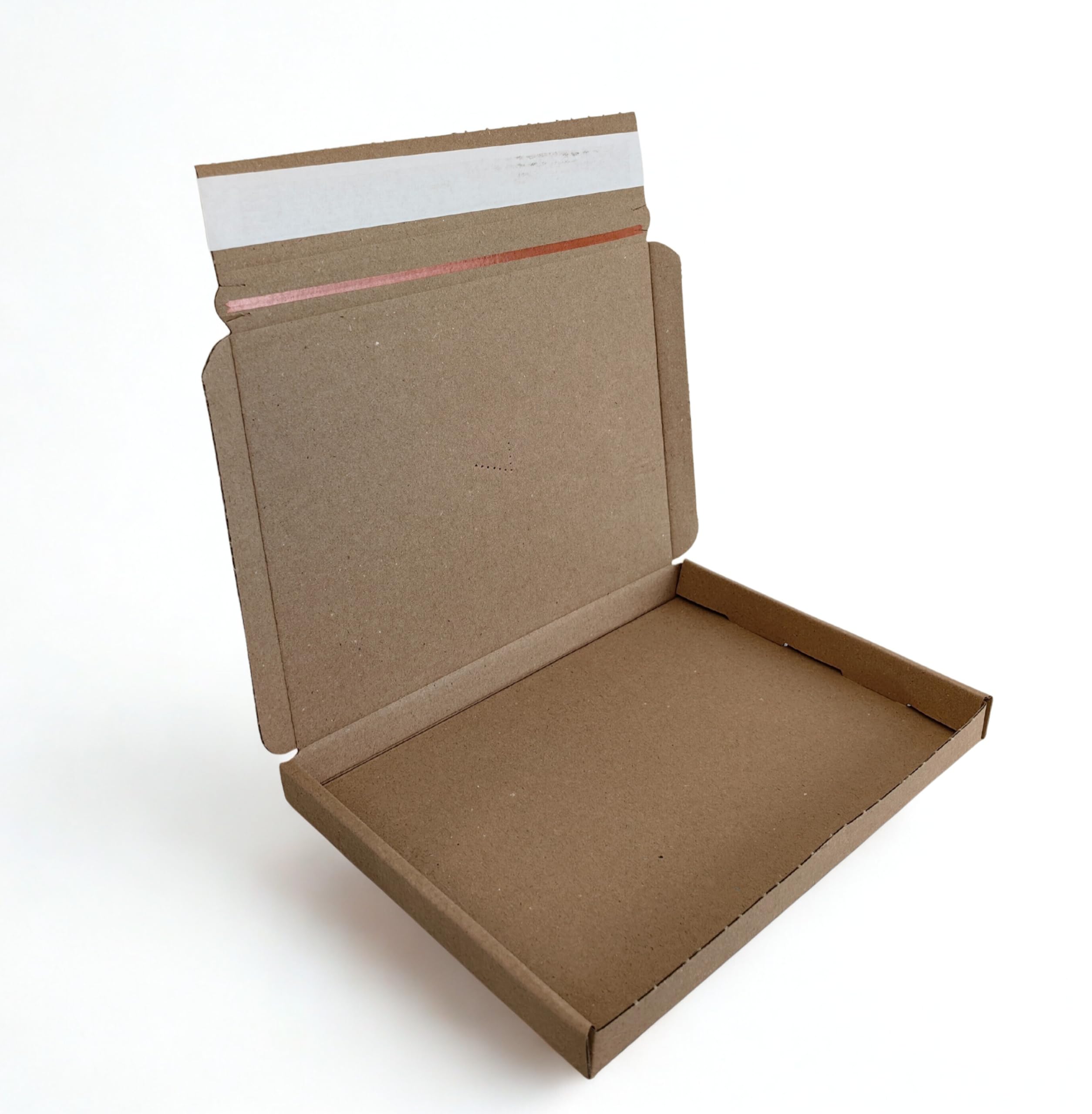BROWN PEEL & SEAL E-COMMERCE POSTAL GIFT MAILING LARGE LETTER BOXES -TEAR OPEN ADHESIVE STRIP SIZE: A5/C5, 8.8" x 6.3" x 0.8" (22.5cm x 16cm x 2cm) Eco-Friendly Recyclable (20)