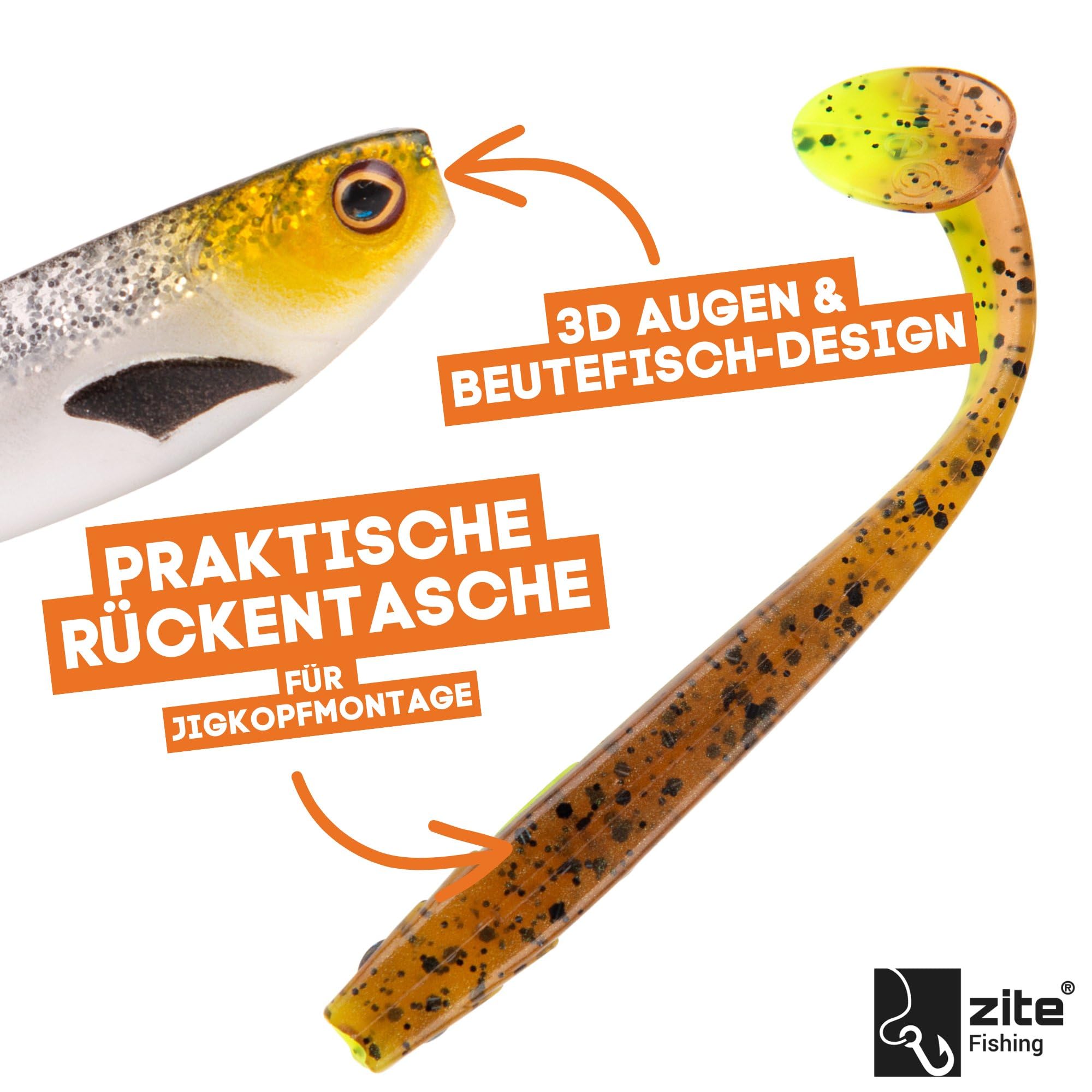 Zite Fishing Inzite Pershad 8 cm | Barsch-Köder Gummifische