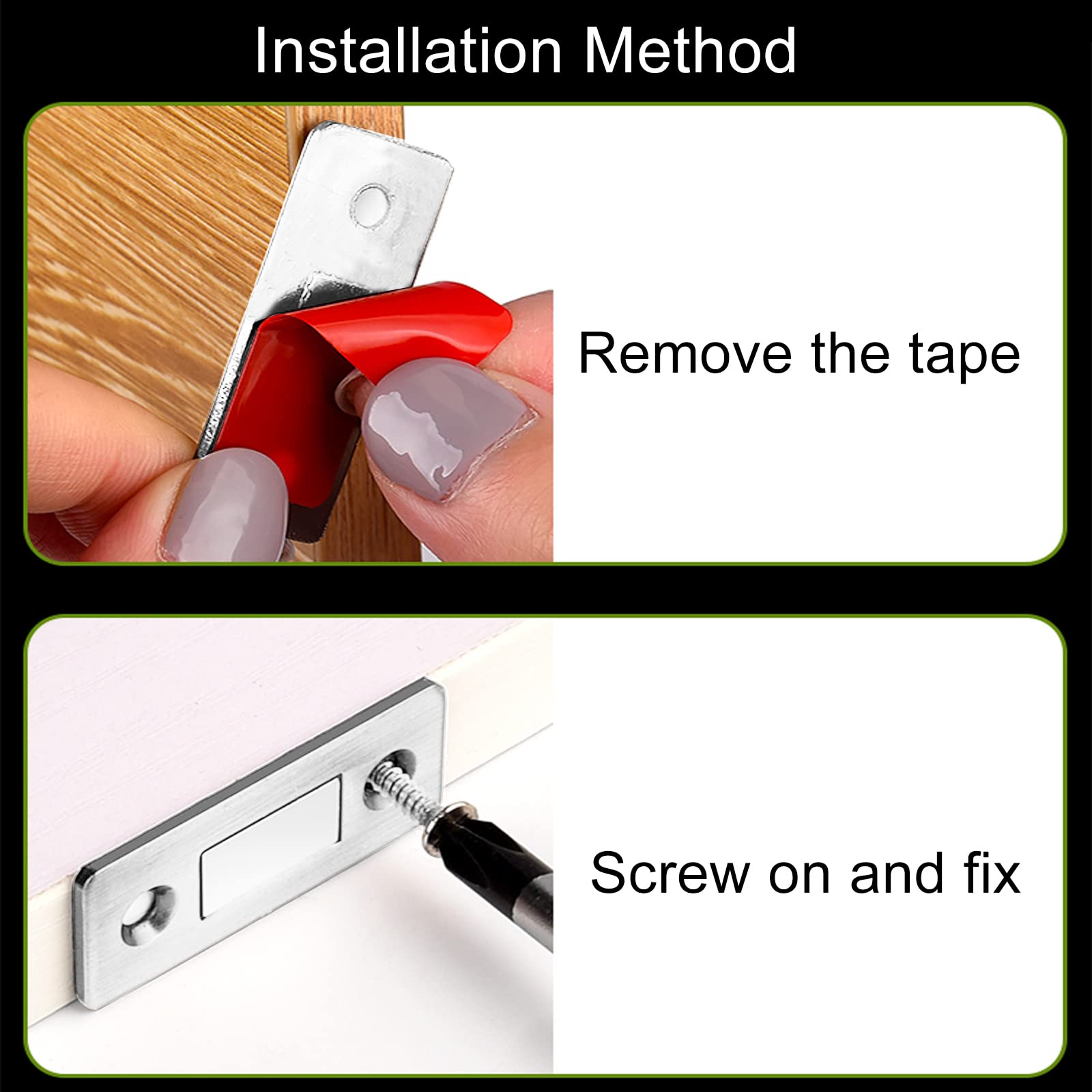 Chiusure Magnetiche Per Ante 8 Pz | Calamite Porta Ultra Sottili | Per Mobili Cucina E Armadi | Kit Completo - Foto 7