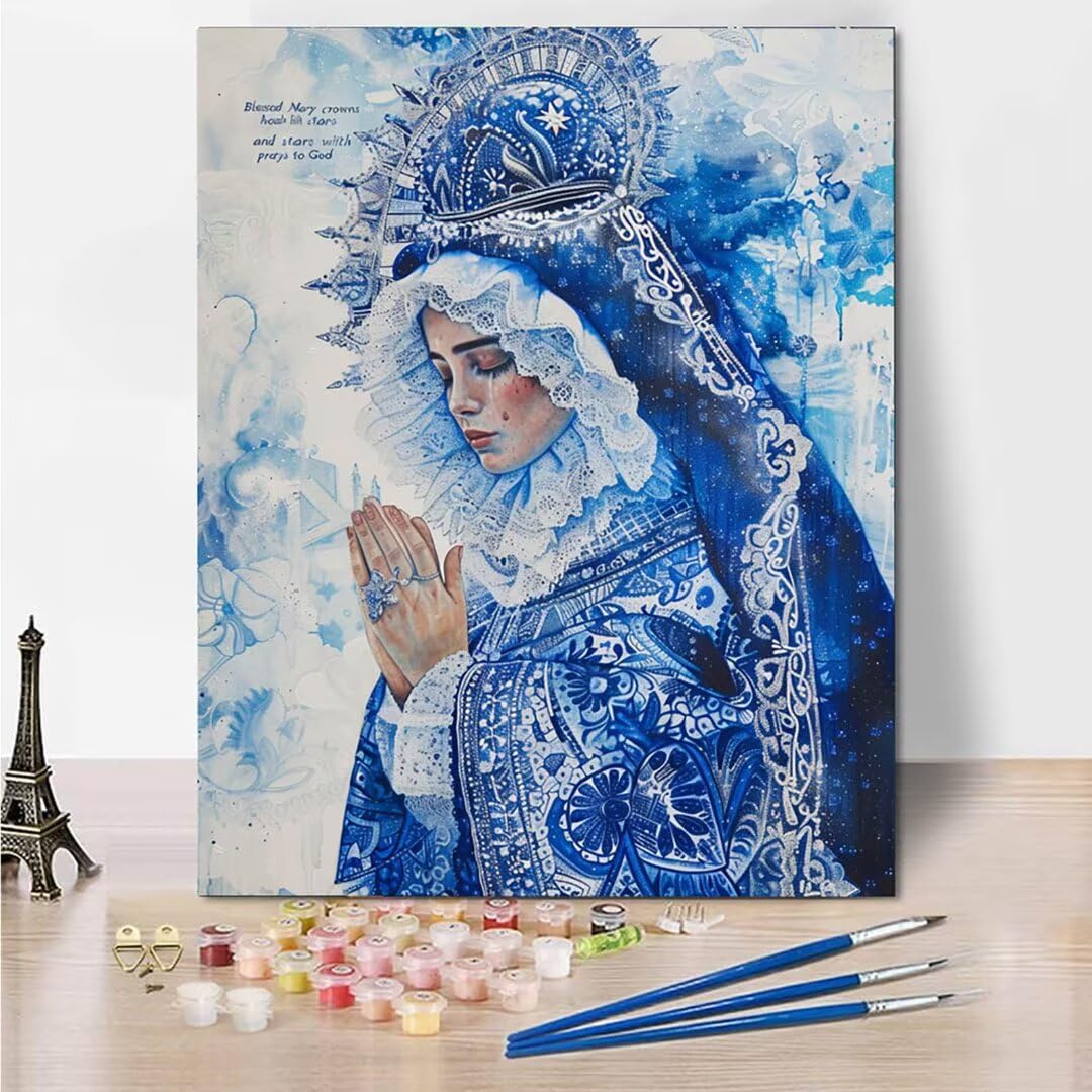 RNXAOPEN Dipingere con i Numeri Bambini, Passatempo per Adulti Kit Lavoretti Creativi per Bambini, Paint by Numbers Idee Regalo Bambina Bambino, Giochi Creativi Giochi Bambina name 70x95cm 804-8