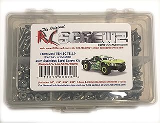 RC Screwz Stainless Steel Screw Set: Losi Ten-SCTE 2.0, RCZLOS070