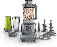 Ninja Foodi SS401 Power Blender & Food Processor Combo: 72oz Pitcher, Smoothie Bowls, 1600W Motor, 7 Auto-iQ Programs