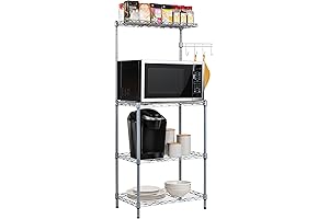 Industrial Microwave Table Kitchen Stand
