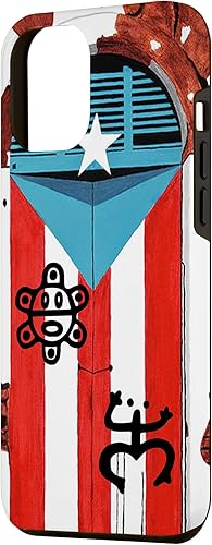 Miniatura 2 de Funda para iPhone 14 Plus Puerto Rico Flag Coqui Sun Taíno Funda Boricua Pride