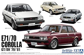 Amazon.com: Aoshima 1/24 Toyota E71/70 Corolla Sedan GT/DX