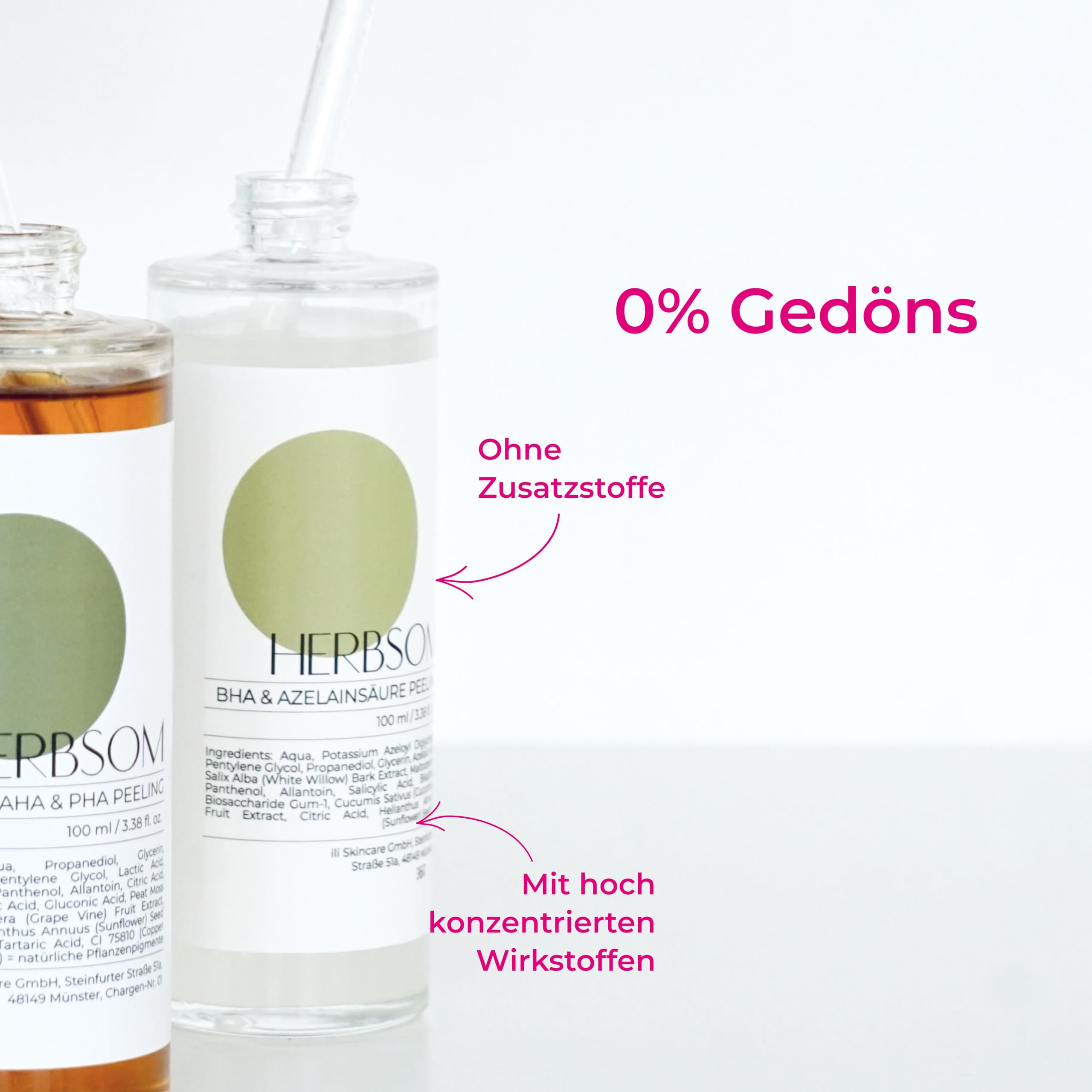 BHA & Azelainsäure Peeling I reinigt porentief, gegen verstopfte Poren und Unreinheiten, für sichtbar reinere und ebenmäßigere Haut, besonders geeignet für Mischhaut und fettige Haut