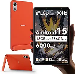 Blackview ZENO Tablet Android 15 de 18 polegadas com Gemini AI, tablets pequenos para jogos com slot para cartão SIM (4G LTE para T-Mobile) e WiFi 5G, 18 (6 + 12) GB + 256 GB/2TB TF, 90Hz, Widevine L1