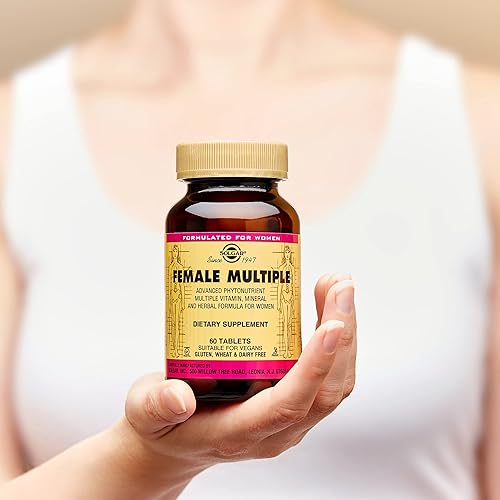 Miniatura 8 de Solgar Female Multiple, 120 tabletas  Fórmula multivitamínica, mineral y herbaria para mujeres  Fitonutriente avanzado  vegano, sin gluten, sin