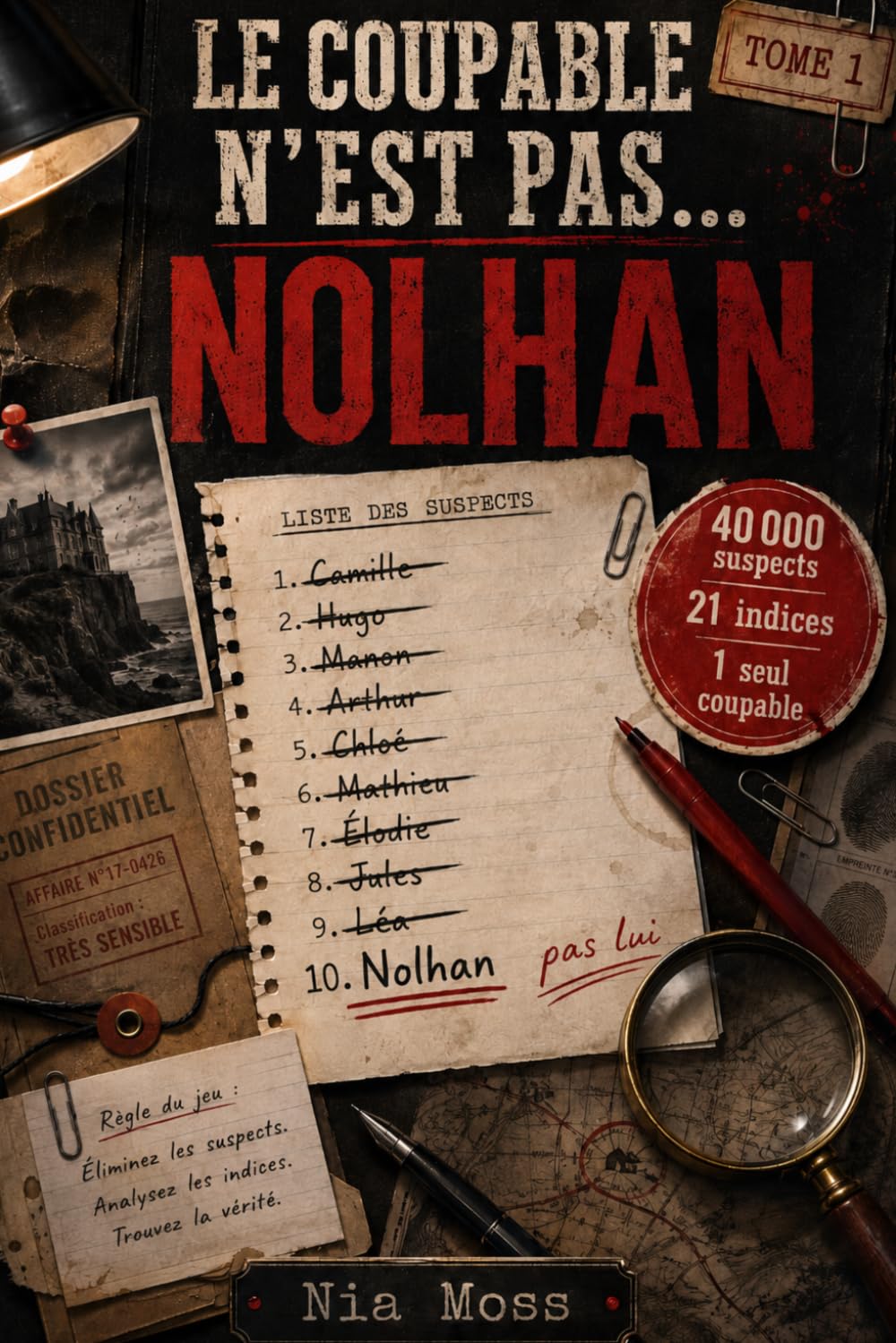 Le coupable n'est pas... Nolhan: Une enquête interactive de déduction : éliminez les suspects et trouvez le seul coupable