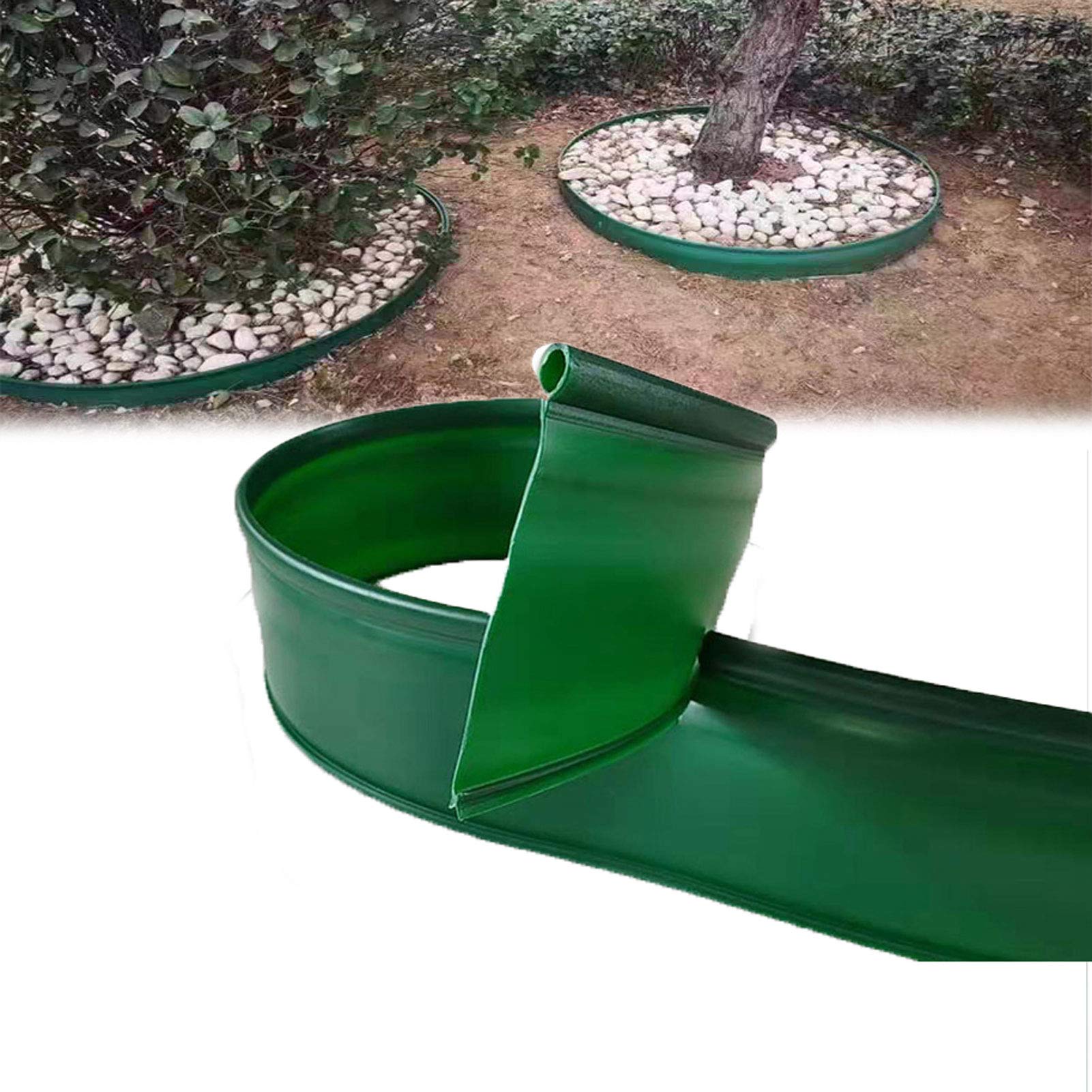 APOE Bordo Flessibile da Giardino in Plastica, Bordatura per Aiuole Lunghezza: 5m 8m 10m 13m 15m 18m 20m, Verde