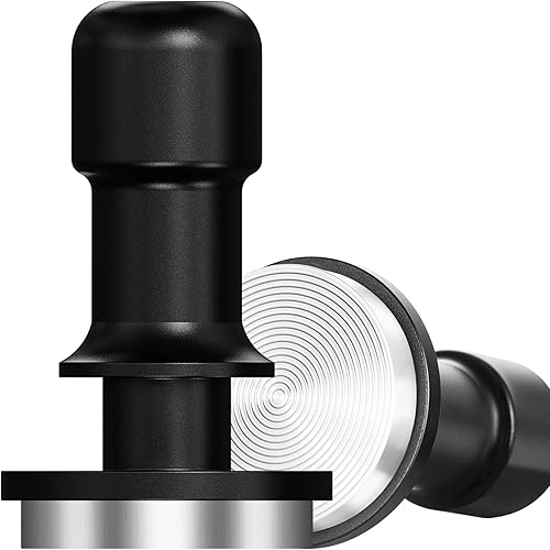 PUSEE Tamper para café expreso de 2.008 in, calibrado de alta calidad, 30 libras con resorte cargado, 100% acero inoxidable para barista, hogar,