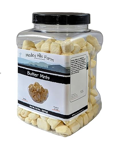 Miniatura 3 de Butter Mints By Medley Hills Farm en recipiente reutilizable de 1.25 libras. - Caramelos de mentas para después de la cena - Grandes regalos de