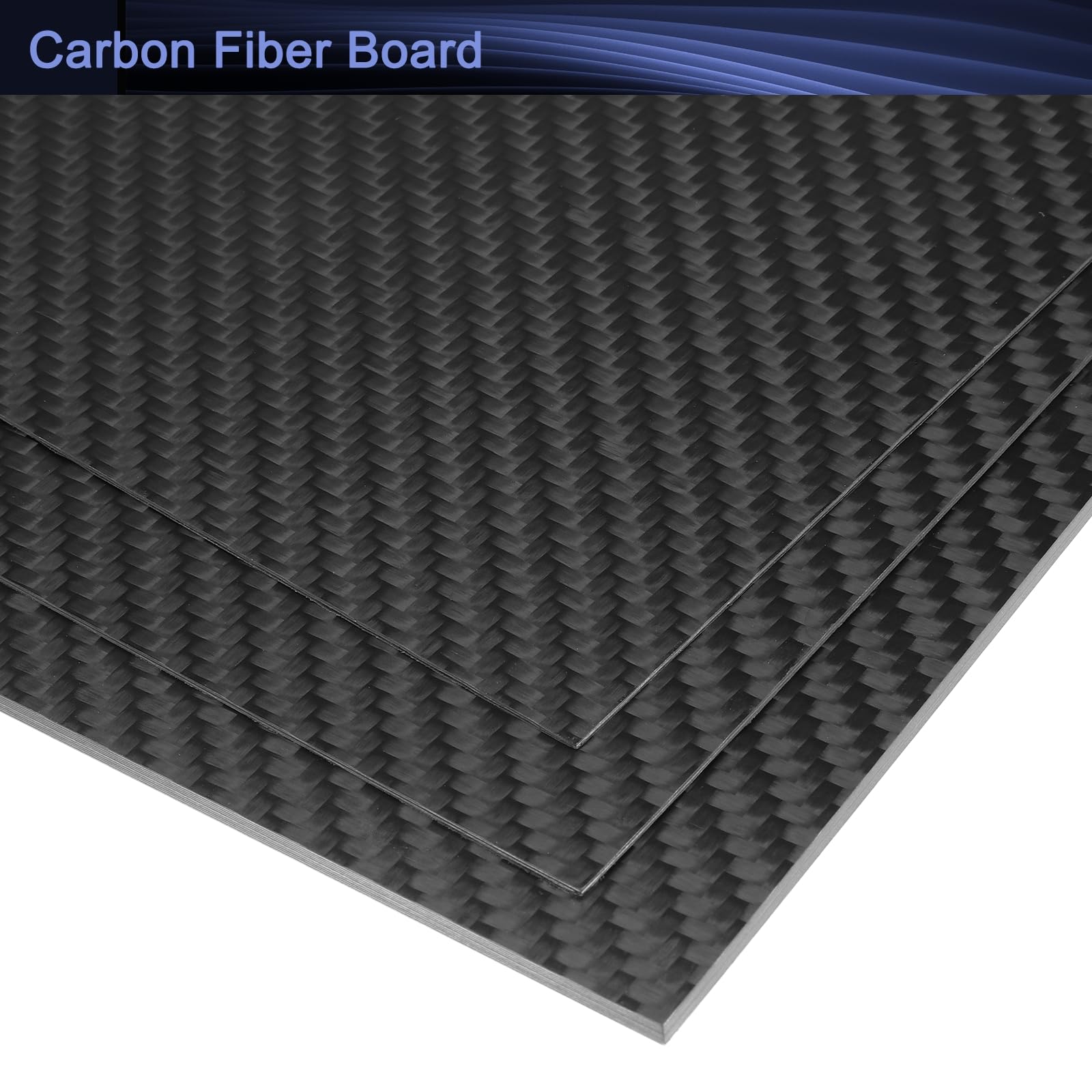QUARKZMAN 2pz Lastra in fibre di Carbonio 3K, 400 x 300 x 2mm Lastra in fibre di Carbonio Flessibile per Aeromodelli, Modellini di Auto, Parti Auto (Trama Opaca)