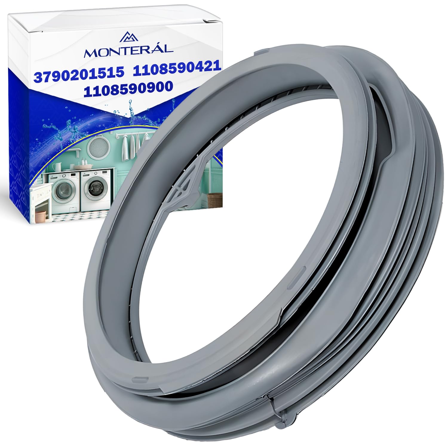 Goma Lavadora Puerta Código 3790201515 1108590900 1108590421 para Aeg | para Electrolux - Garantía de 10 Años - MONTERAL