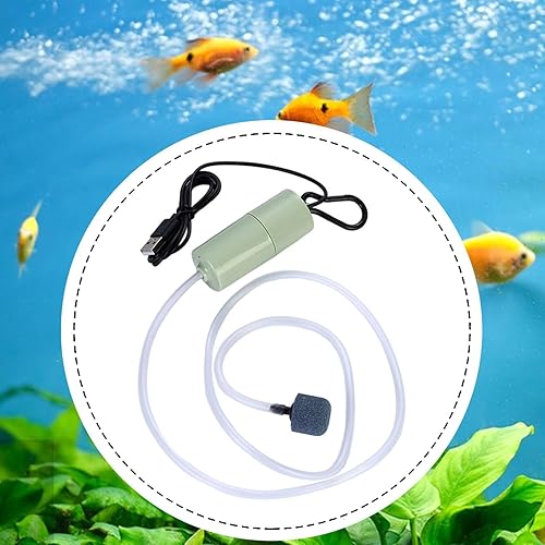 Miniatura 2 de Aquarium Air Pump,Portable Aerator,Mini,Sturdy,Small Aquarium Bubbler Pump for Fish Tank Outdoor Fishing Accessories