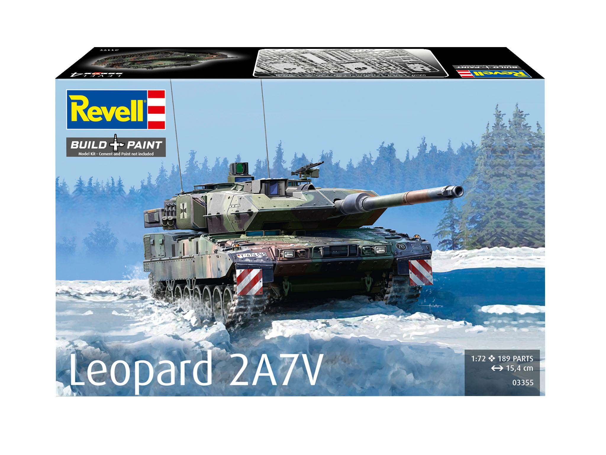 Amazon | ドイツレベル 1/72 ドイツ レオパルド2 A7V プラモデル 03355
