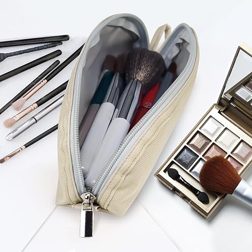 Miniatura 2 de Gloppie Estuche de viaje para brochas de maquillaje portátil, Blanco apagado