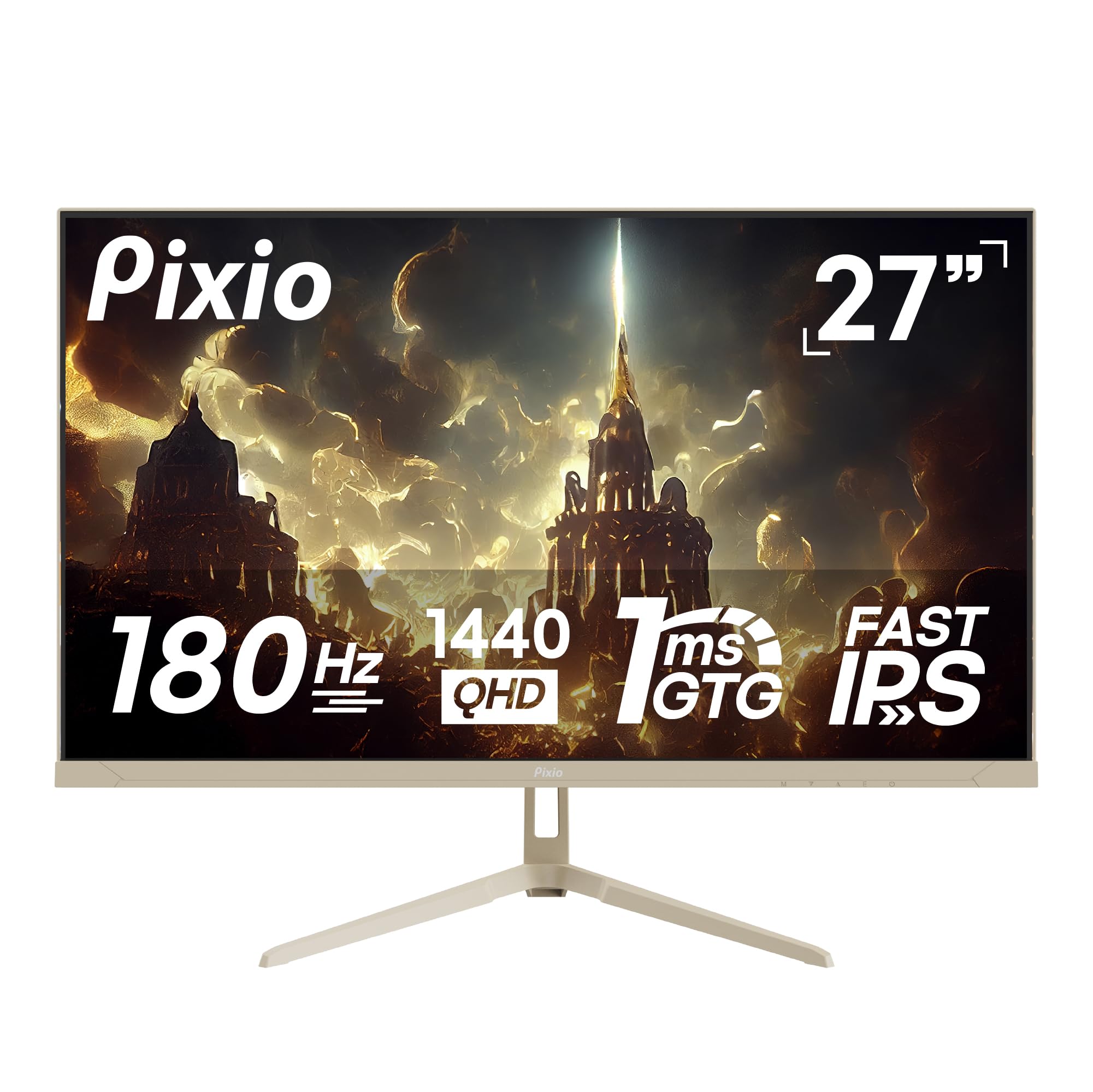 Pixio PX278 Wave Beige 27インチモニターベージュ PX278WAVEBE / ベージュ | 27インチ 180Hz WQHD Fast IPS
