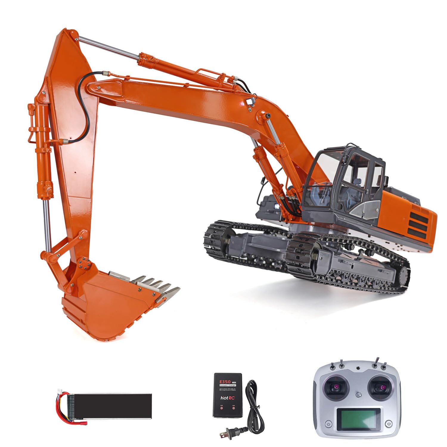 Amazon.com: wheelfun 1/12 RC Hydraulic Excavator Model Metal for