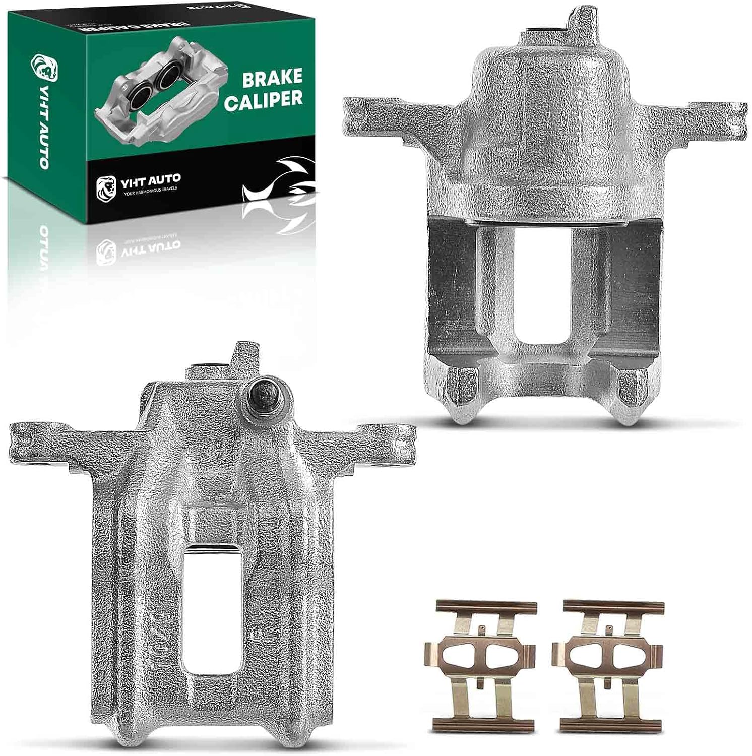 YHTAUTO Rear Disc Brake Calipers without Bracket Replacement for Honda CR-V 2002-2004, Odyssey 1995-1998, Legend 1991-1995, RL 1996-1998, Oasis 1996-1999, Rear Driver and Passenger Caliper Set of 2