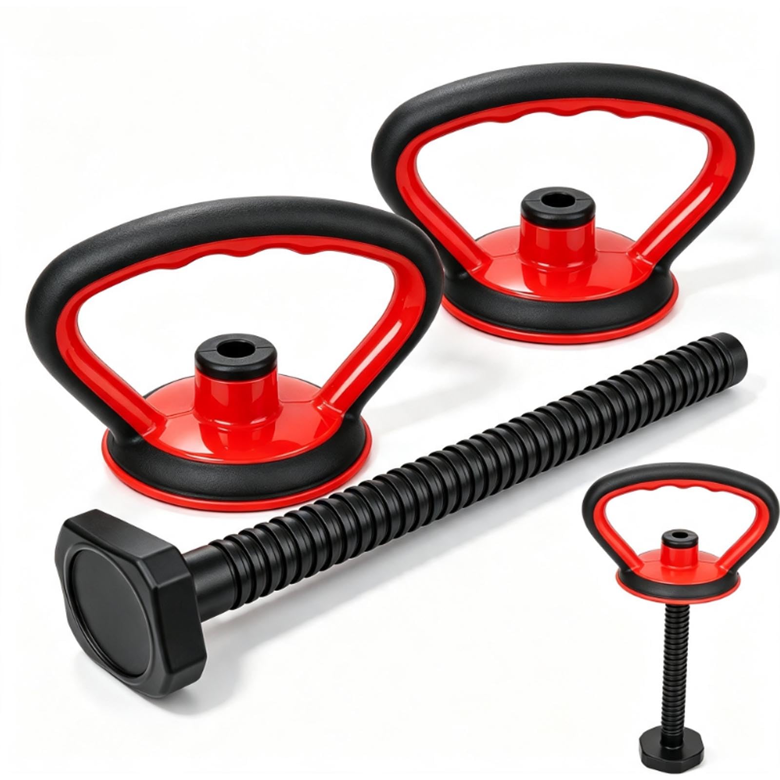 Culnflun Adjustable Kettlebell Handle, Set Of 3 Ergonomic Weight Plate Kettlebell Handle, Strength Training Accessories for Home Gym