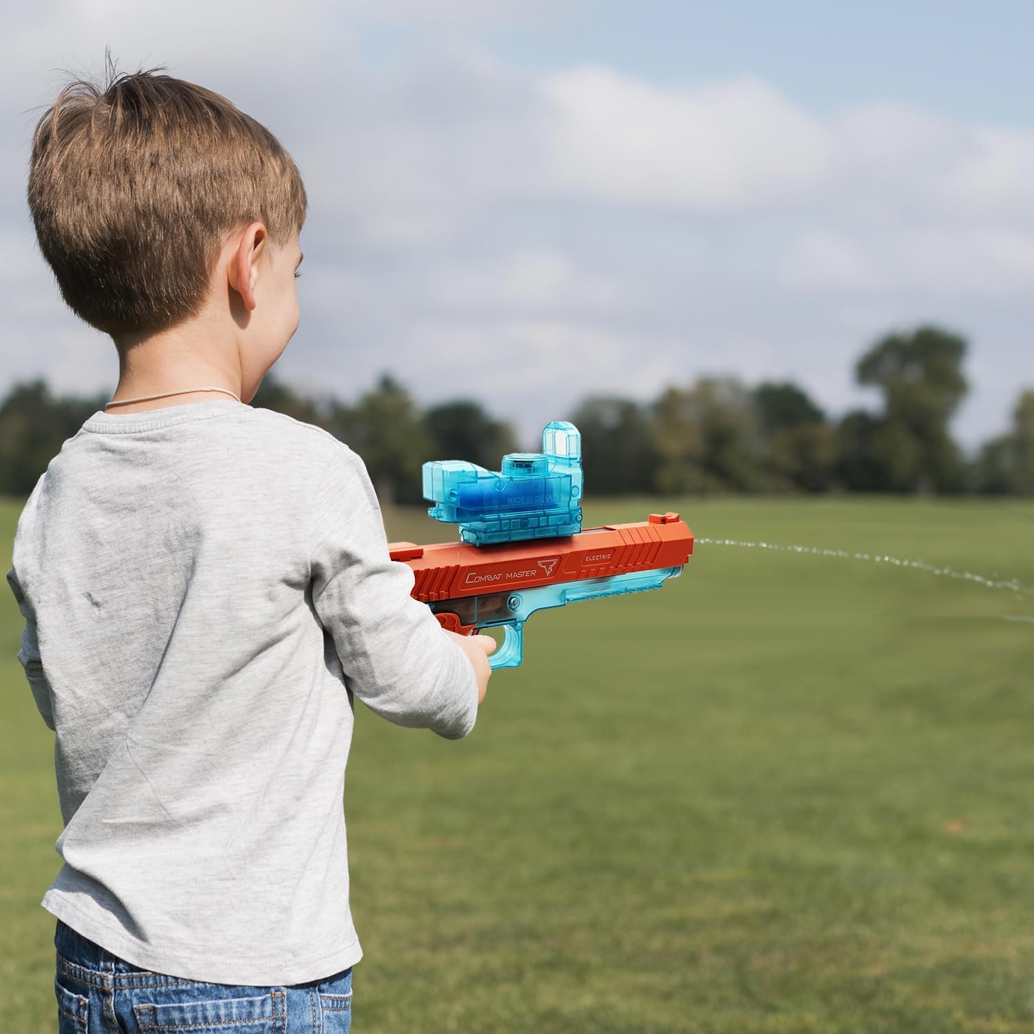 Dreamplay Electric Automatic Water Gun, 33ft Range Most Powerful High Volume Summer Water Gun Toy for Kids Adults