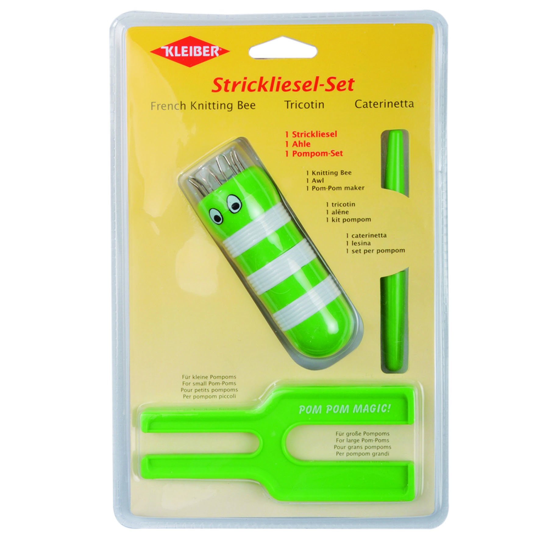 Kleiber Childrens DIY Pom Set-Green