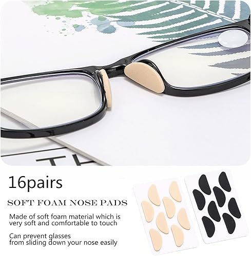 Miniatura 4 de Almohadillas de nariz ajustables para gafas, almohadillas de espuma para la nariz para anteojos, almohadillas antideslizantes para la nariz para
