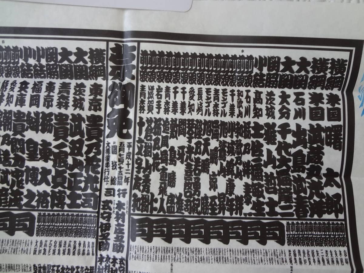 横綱 貴乃花 曙 番付表 昔の相撲番付 大相撲 番付表 貴乃花 若乃花 曙 - メルカリ