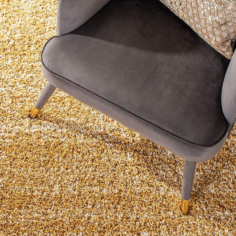 Image of zia carpets Cozy Soft Shaggy Non Slip Carpet for Home Decor Aesthetic Rugs with 2.5 inch Thikness Size 2x6 feet